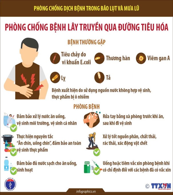 Ngành Y tế Khánh Hòa tăng cường hướng dẫn phòng chống dịch bệnh trong và sau lụt bão, mưa lũ